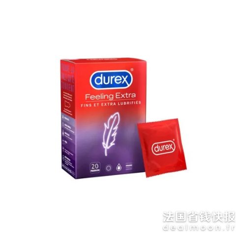 durexFEELING EXTRA 超薄避孕套 20只
