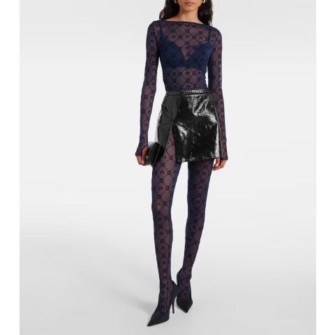 MARINE SERREMarine Serre Moon Mesh连裤袜