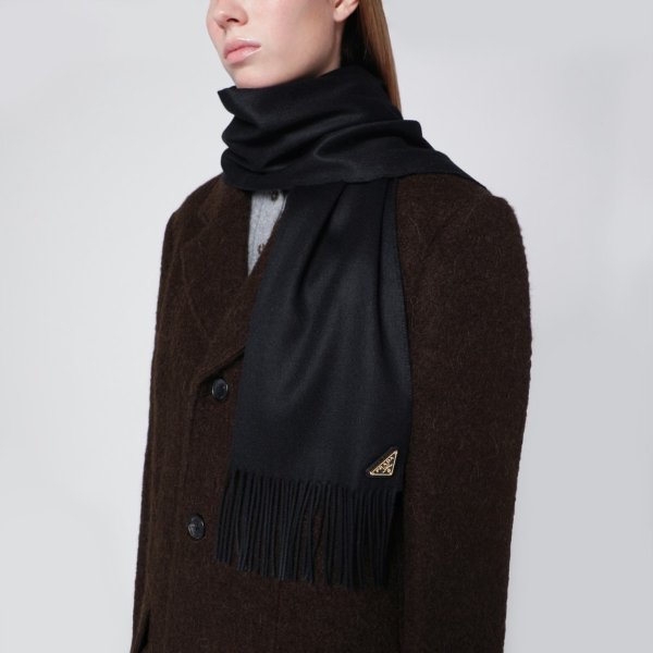 真丝羊绒流苏围巾