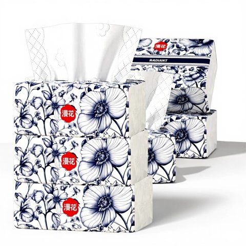 超划算！漫花 纸巾 加厚原生木浆 6包