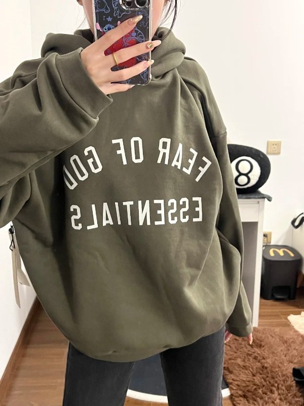 FEAR OF GOD ESSENTIALS 抓绒卫衣
