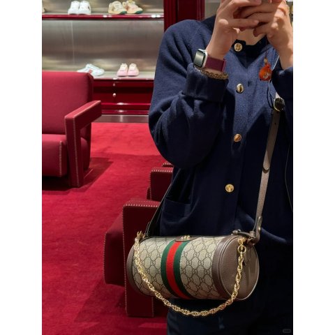 Gucci@ROSE 敏珠啊圆筒老花巴比龙