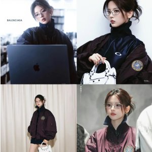 Balenciaga超越妹妹同款 清冷高智感@一杯澳白 BB0248O 平光镜