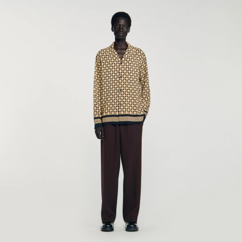 SandroSquare Cross Long Sleeve Shirt