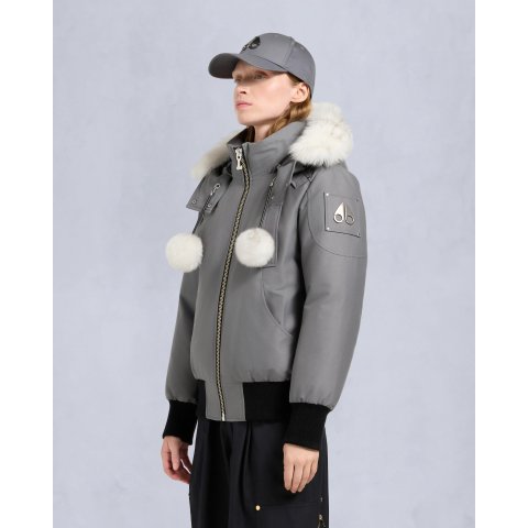 Moose Knuckles格雷色系也好美ORIGINAL DEBBIE 短款夹克