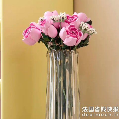 LegoRosa Rosenstrauss 粉色玫瑰花束