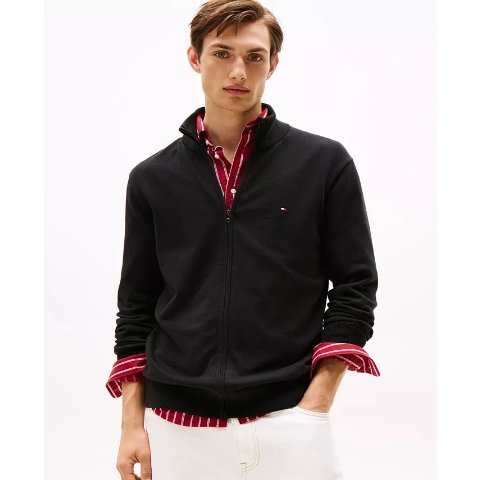Tommy HilfigerMen s Zip-Thru Sweatshirt