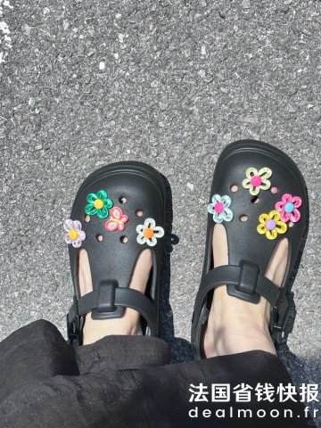 Crocs还有34-35码 小脚星人快冲 @王吐岁four大童款黑色玛丽珍