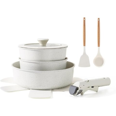 9件锅具套装 白色