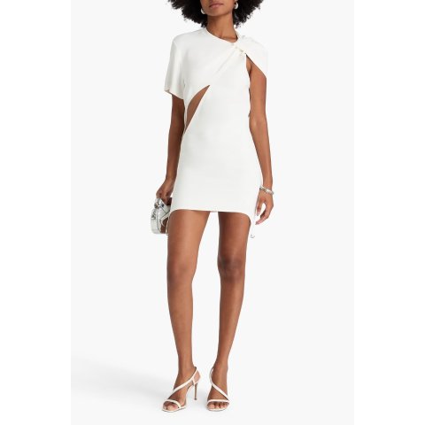 Courreges Cutout 褶皱连衣裙短款