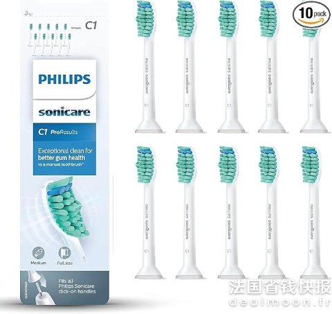 Philips6折！Sonicare 替换刷头 10个装