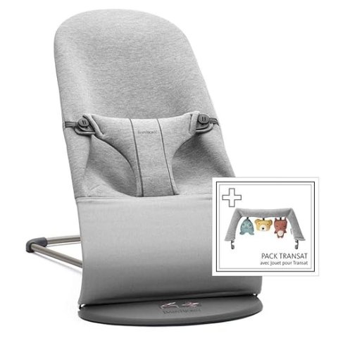 BabyBjorn Bliss婴儿摇椅 3D针织 淡灰