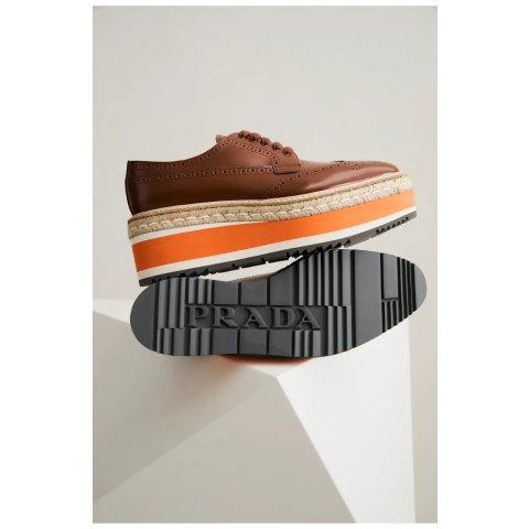 PradaRe-Edition 2011 Platform Wingtip Oxford Women