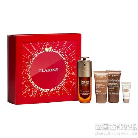 Clarins价值€221.47=变相51折！黄金双萃精华50ml礼盒