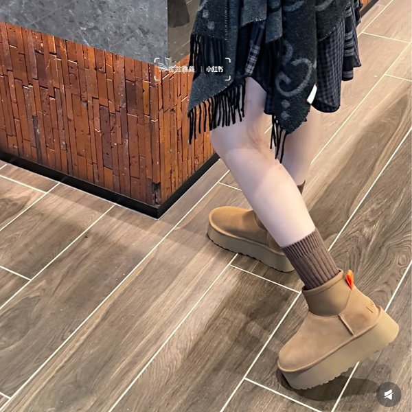 经典厚底短靴