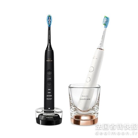 2支装更划算Philips DiamondClean 9000 电动牙刷 2支