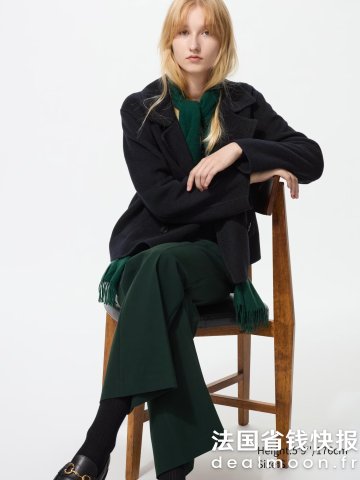 Uniqlo羊毛短款大衣