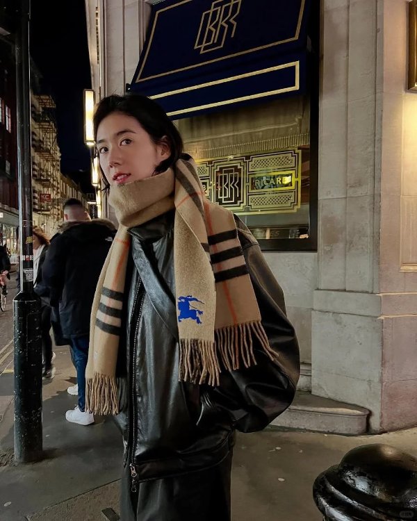 100%羊绒双面围巾 郑恩彩类似款