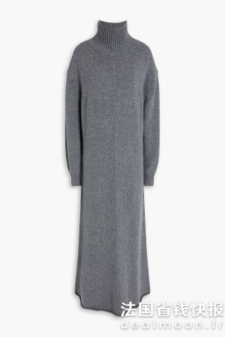 MajeCashmere 高领长裙 羊绒混纺