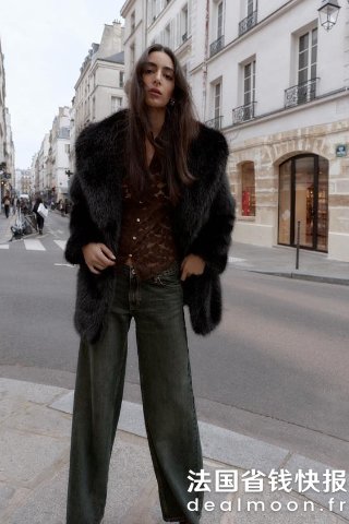 ZaraFaux Fur 腰带大衣