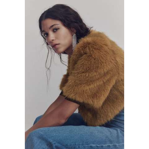 H&MH&M 女士短款外套 深米色