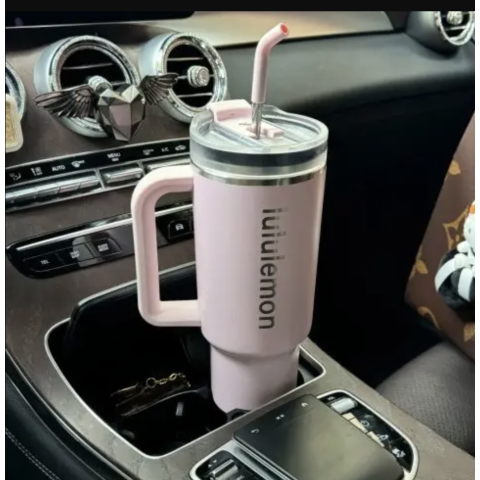 Lululemon实物太美啦！40o吸管水杯