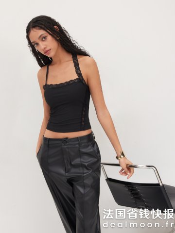 Knit 蕾丝吊带背心