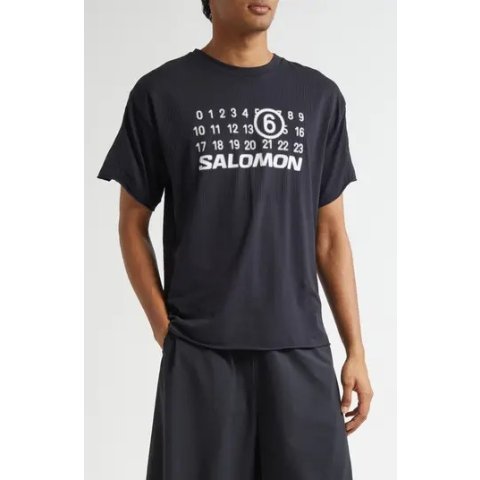 MM6 Maison MargielaSalomon Numeric Logo Performance T-Shirt