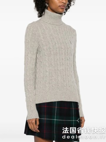 Polo Ralph Lauren粗绞花针织毛衣