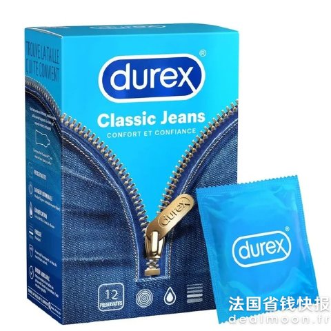 durexCLASSIC JEANS 超润滑安全套 12只