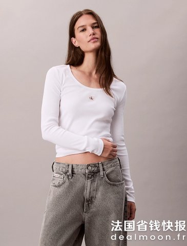 Calvin KleinHaut 长袖棉T恤