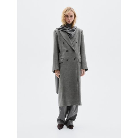 Massimo Dutti限量款羊毛长款大衣 限量款