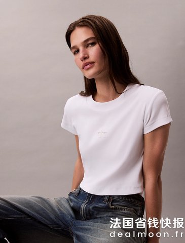 Calvin KleinMonogramme logoT恤 