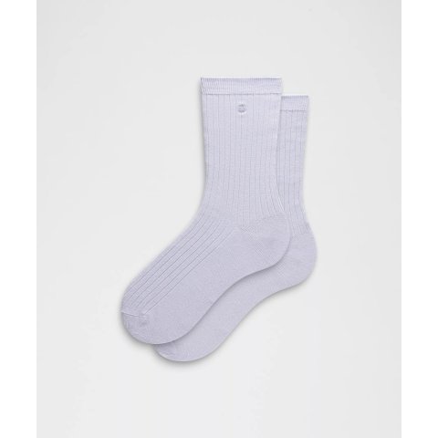 Unisex 罗纹棉混纺中筒袜