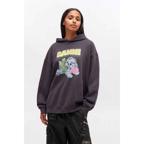 Ganni小狗印花连帽衫