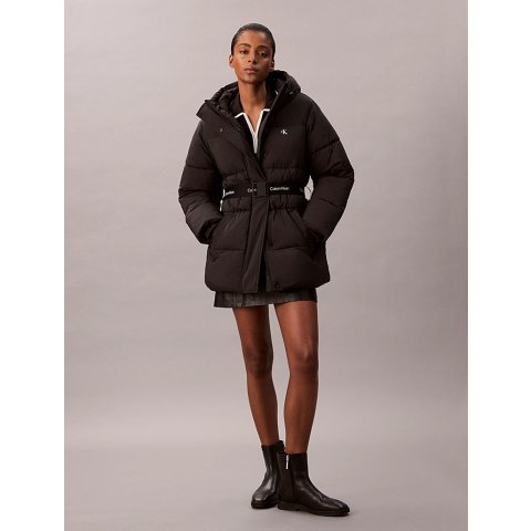 Calvin KleinDoudoune 连帽羽绒服 腰带款