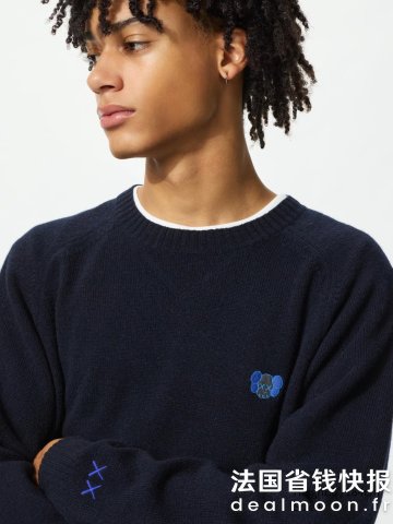 UniqloUNIQLO KAWS 圆领羊毛衫