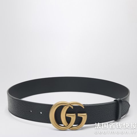 GucciGUCCI 双G扣黑色皮带