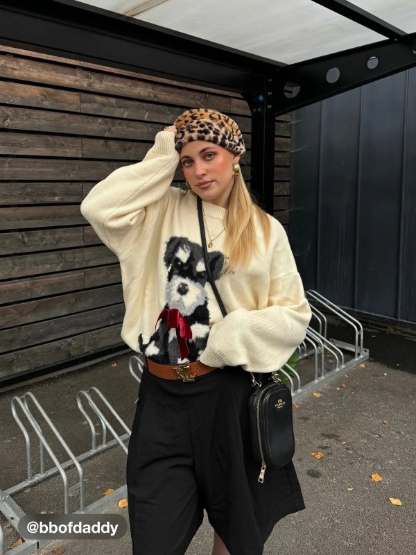 LEOPARD PRINT 毛绒发带