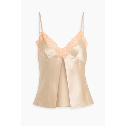 Alexander Wang亚历山大王 丝绸蕾丝吊带背心