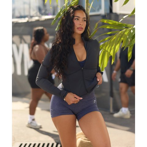 GymsharkElevate拉链紧身上衣