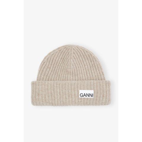 GanniSand 羊毛针织帽 米色