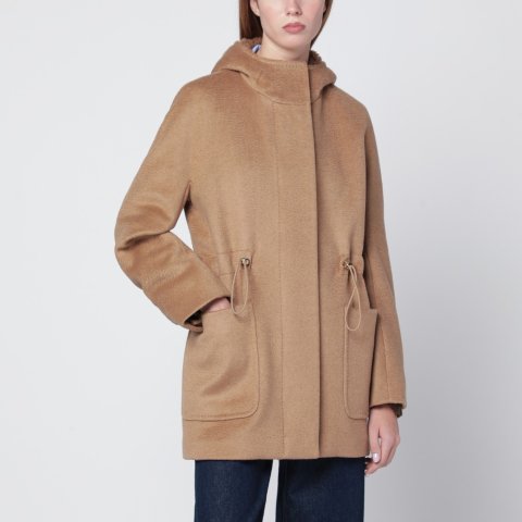 Max Mara Zibeline 驼色连帽派克