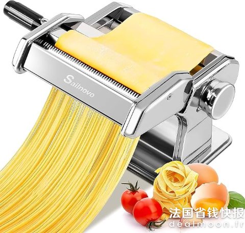 Sailnovo 180 铝制意面机 9档厚度 银色