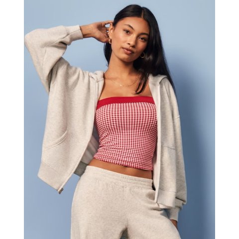 HollisterOversized 拉链连帽衫