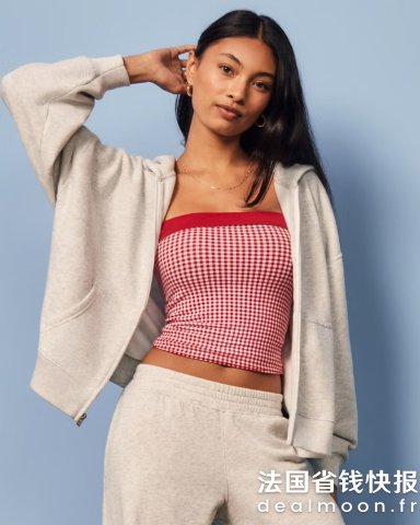 HollisterOversized 拉链连帽衫