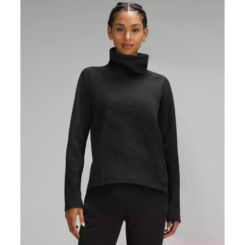 Waffle-Knit 长袖高领衫
