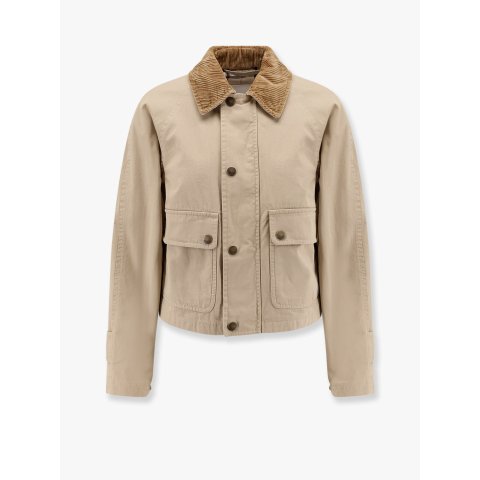 Burberry有机棉格纹夹克