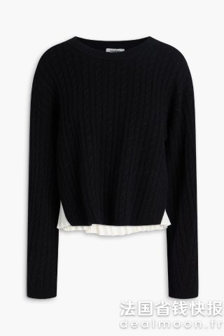 Sandro羊毛羊绒混纺毛衣