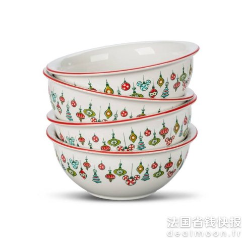 Disney 复古米奇圣诞碗 4件